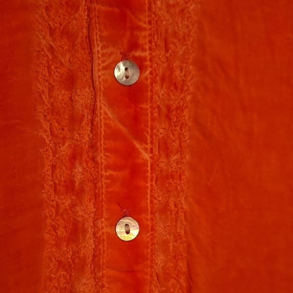 Democracy Vibrant Orange Tunic Top - Picture 2 of 9